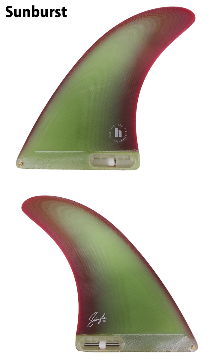 FCS2 fin エフシーエスツー フィン SINGLE FIN PG シングルフィン パフォ−マンスグラス [7インチ] [SUNBURST] ロングボード用  サーフボードフィン :su-fin-fcs2-356:follows - 通販 - Yahoo!ショッピング