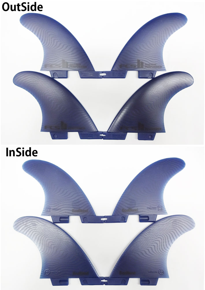 FCS2 FIN エフシーエス2 フィン PERFORMER ECO NEO GLASS EcoBlend [Pacific QUAD ネオグラス  クワッド クアッド 4FIN ショートボード用 [日本正規品