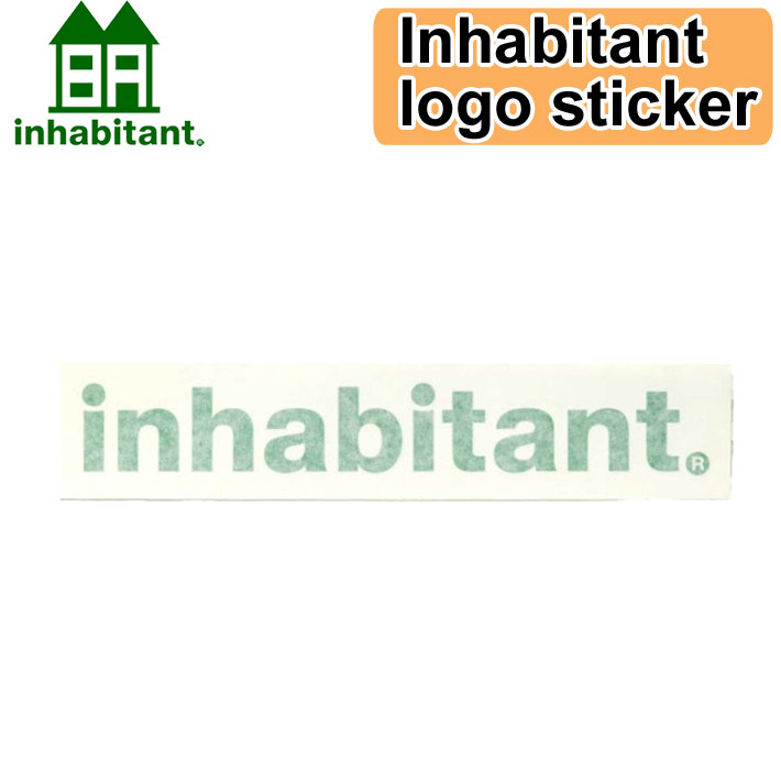 inhabitant インハビタント Inhabitant logo sticker [ISM22AC03