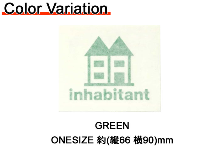 格安販売中 22-23 inhabitant インハビタント Inhabitant logo sticker ISM22AC04 ステッカー  カッティング スノーボード スケボー メンズ レディース www.southriverlandscapes.com