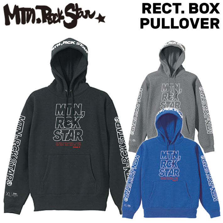 [在庫限り] 2022 Mtn. Rock Star マウンテンロックスター RECT. BOX PULLOVER 長袖 プルオーバー パーカー  アパレル ユニセックス MOUNTAIN ROCK STAR