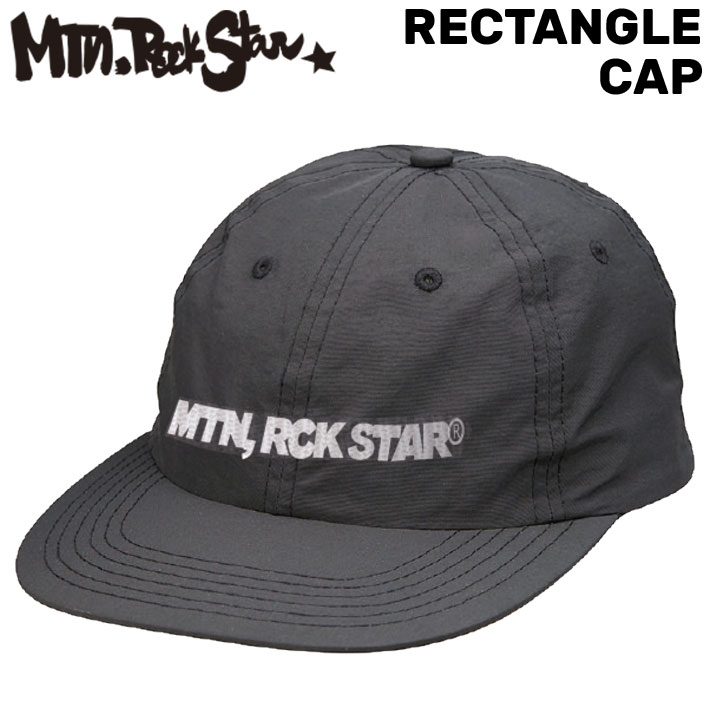 現品限り Mtn. Rock Star マウンテンロックスター RECTANGLE CAP キャップ 帽子 ナイロン アパレル ユニセックス  MOUNTAIN ROCK STAR