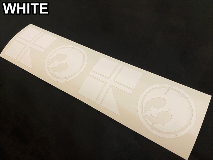 RICE28 ライス28 カッティングステッカー B BLK / WHT シール デカール