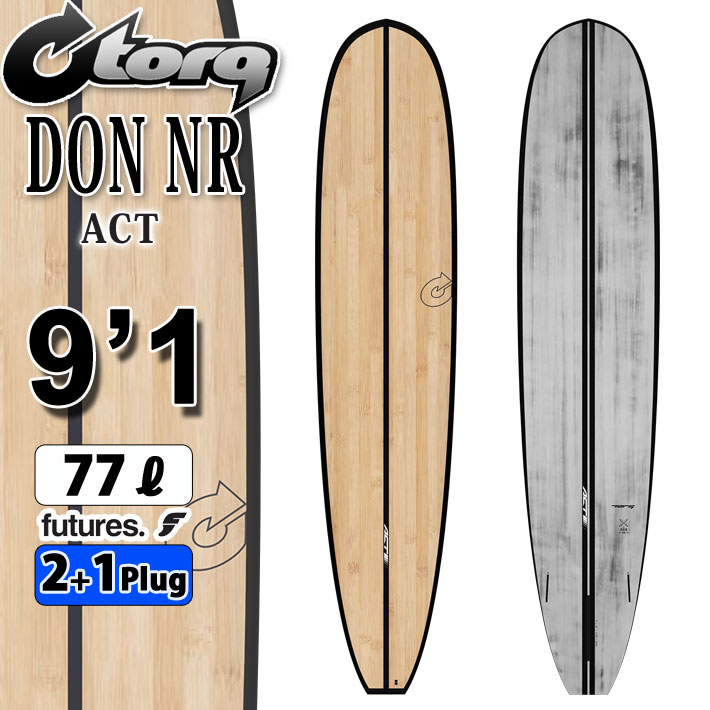 torq surfboard トルク サーフボード ACT DON NR 9'1 [Black Rail