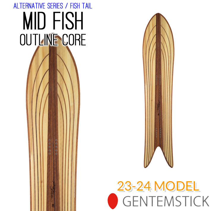 23-24 GENTEMSTICK MID FISH OUTLINE CORE 152cm ゲンテン