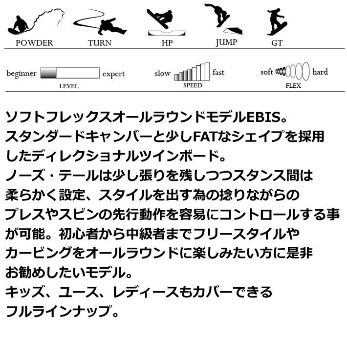 早期予約] 23-24 MOSS モス EBIS エビス スノーボード オールラウンド