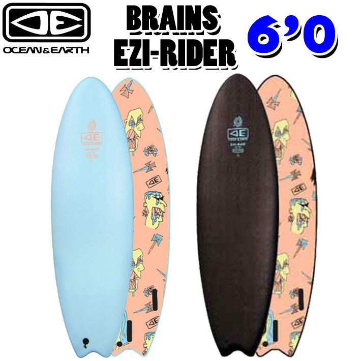 Amazon | OCEAN & EARTH サーフボード BRAINS EZI-RIDER 6'6