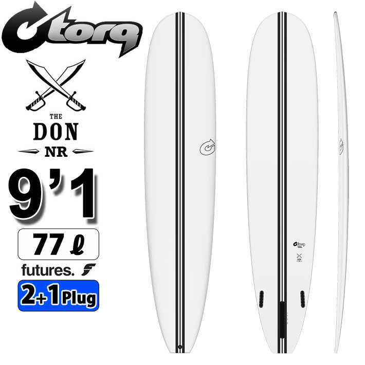 torq surfboard トルク サーフボード TEC DON NR 9'1 [White] ドン