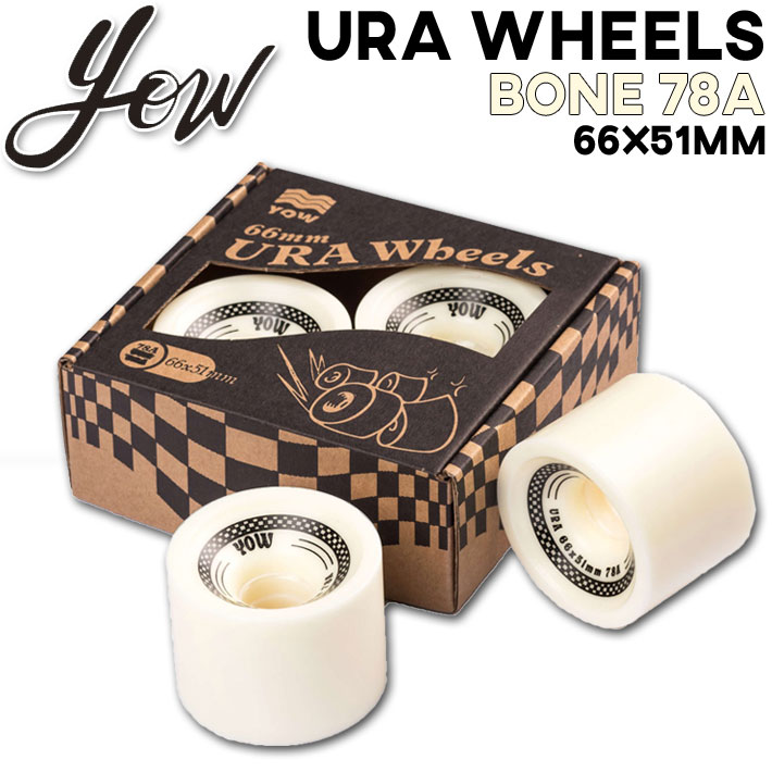 YOW ヤウ 純正 ソフトウィール 66mm 78a 未使用 青色 YOW SURFSKATE ウィール URA WHEEL BONE 78A ヤウ サーフ