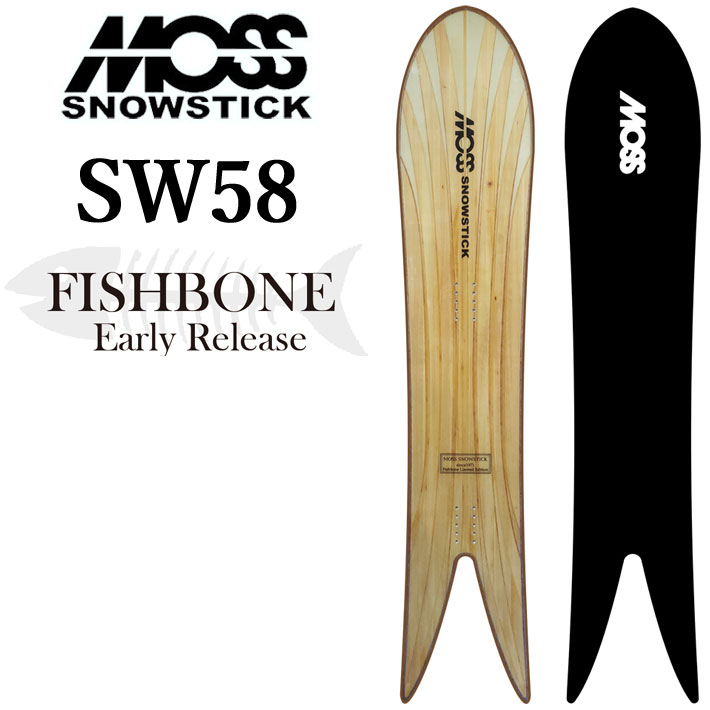 即出荷 24-25 MOSS SNOWSTICK アーリーモデル モス スノースティック FISHBONE SW58 158cm POWDER  パウダーボード スノーボード スノボ 板 2024 2025 : sn-sb-mss-038 : follows - 通販 - Yahoo!ショッピング