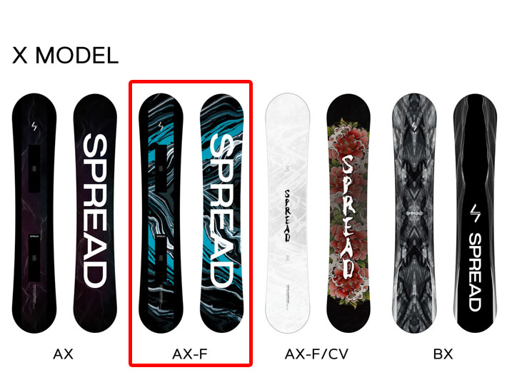 [予約商品] 24-25 SPREAD AX-F スノーボード SNOWBOARD スプレッド エーエックスエフ 尾川慎二 プロデュース キャンバー  グラトリ 板 送2024 2025 日本正規品