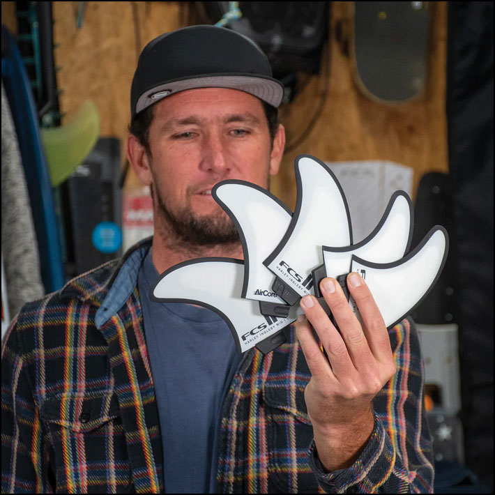 FCS FCS2 FIN フィン ロングボード HARLEY MID TRI QUAD PC FIN White