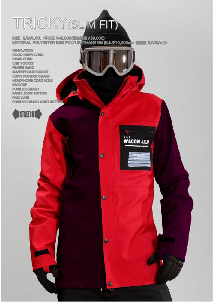 熱*ト様 WACONワコン スノーボードスノボースキーウェア　メンズ　サイズL 25-26 WACON ウェア ジャケット ワコン スノーボード メンズ ZERO