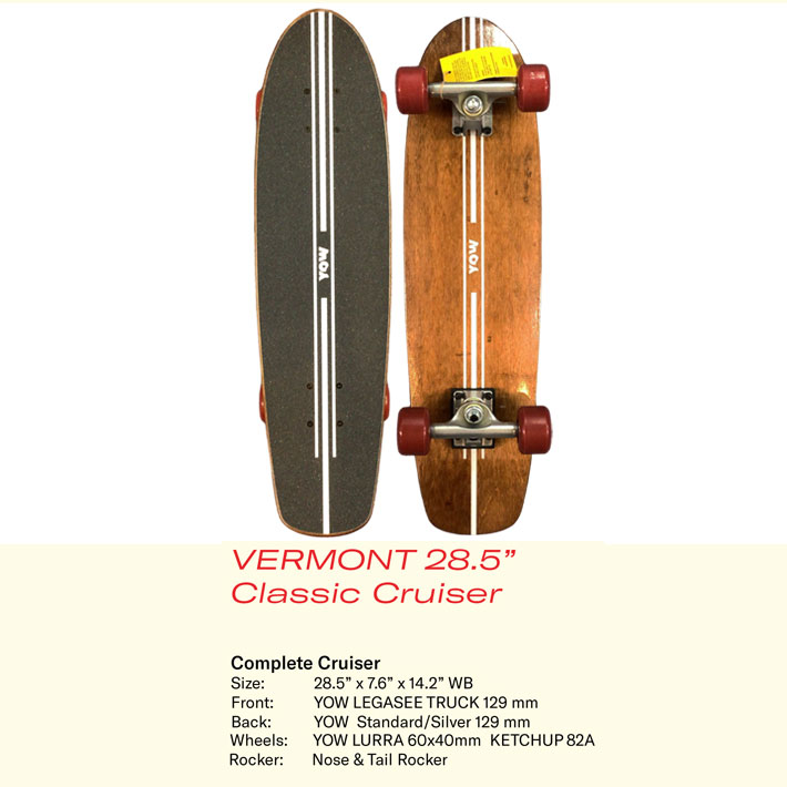 2024 YOW サーフスケート クルーザー ヤウ VERMONT CLASSIC 28.5