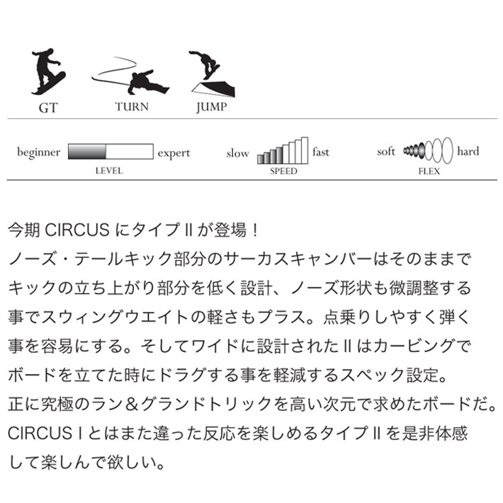 モス 予約商品 25-26 MOSS CIRCUS 2 サーカスツー スノーボード