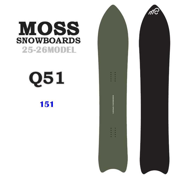 モス 予約商品 25-26 MOSS スノーボード Q51 キュウゴーイチ Q モス 予約商品 25-26 MOSS スノーボード Q51 キュウゴーイチ Q