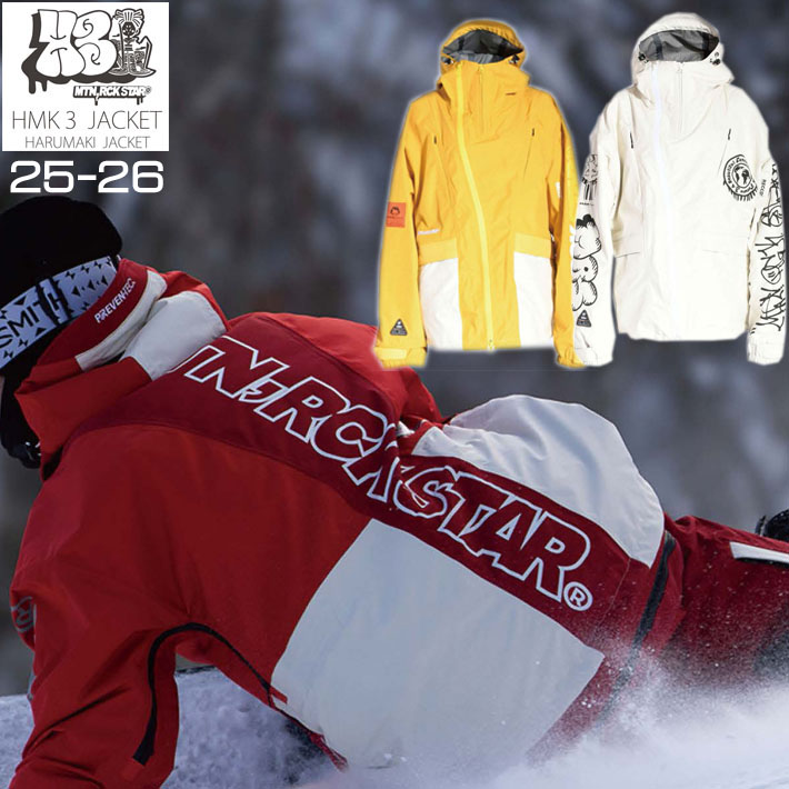 MTN,RCK STAR マウンテンロックスター HARUMAKI 3 JACKET SNOW WHITE 24-25 ボードウエア スノーボード  ジャケット マンロク-モリヤマスポーツ公式オンラインストア