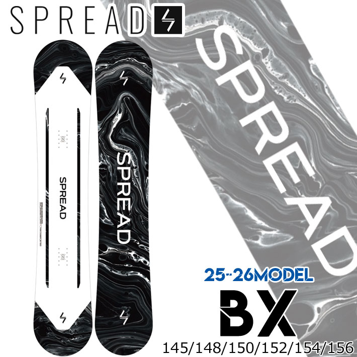 154cm ラスト1本！ 25-26 SPREAD スノーボード グラトリ BX SNOWBOARD