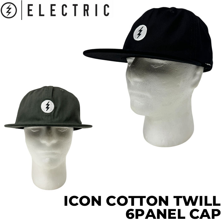 帽子 25SS Solotex Twill 6 Panel Cap ELECTRIC（エレクトリック） 帽子 キャップ ICON COTTON TWILL 6 PANEL