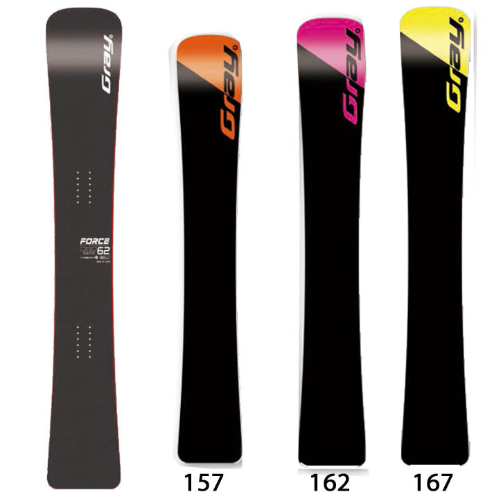 予約 25-26 GRAY SNOWBOARDS グレイ FORCE フォース 157cm 162cm 167cm 
