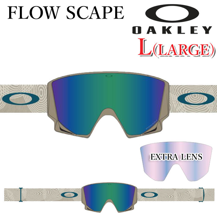 オークリー　ゴーグル(スノボー用) OAKLEY（オークリー） 25-26 ゴーグル FLOW SCAPE L GOGGLE oo7145A-18