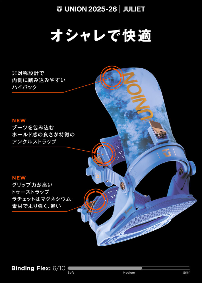 UNION BINDING 25-26 UNION ビンディング JULIET ユニオン