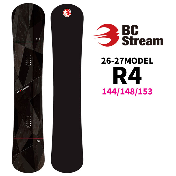 予約 26-27 ビーシーストリーム BC Stream SNOWBOARDS スノーボードR-4