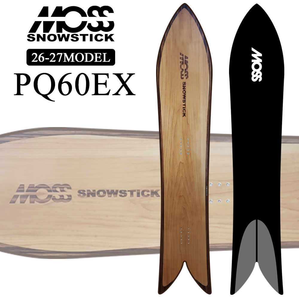 スノーボード MOSS STICK PQ60 genten（ゲンテン） 予約商品 26-27 MOSS SNOWSTICK パウダーボード
