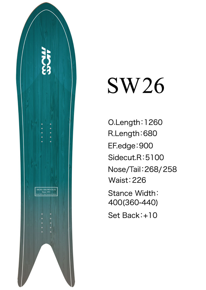 genten（ゲンテン） 予約 26-27 MOSS SNOWSTICK パウダーボード SW26