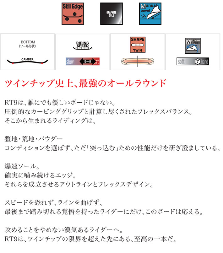 RICE28 予約 26-27 ライス 28 スノーボード RT9 アールティー ナイン