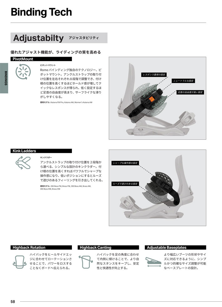 UNION BINDING 予約 26-27 ROME Katana AW FASE ローム ビンディング