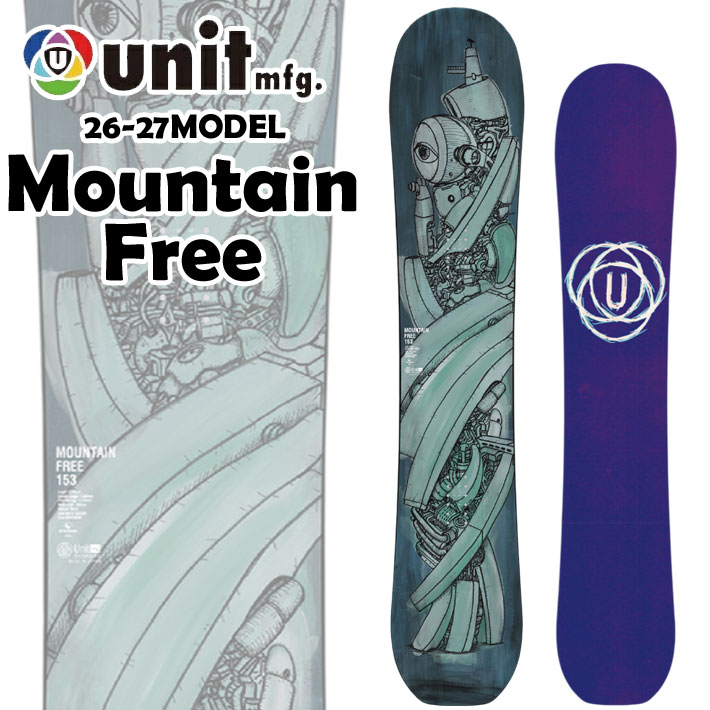 予約 26-27 ユニット スノーボード Unit Mountain Free マウンテン