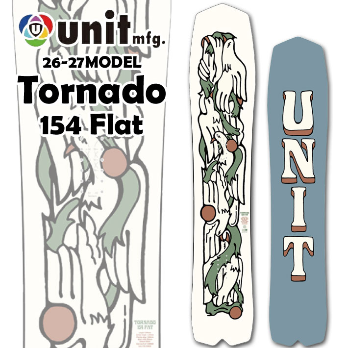 予約商品] 26-27 ユニット スノーボード Unit TORNADO 154 Fat