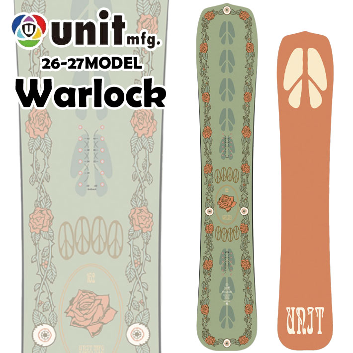UNIT mfg unit WARLOCK 162cm スノーボード 予約 26-27 ユニット スノーボード Unit Warlock ウォーロック 162cm