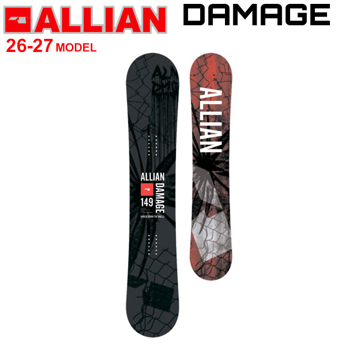 ALLIAN（アライアン） 予約 26-27 ALLIAN スノーボード DAMAGE