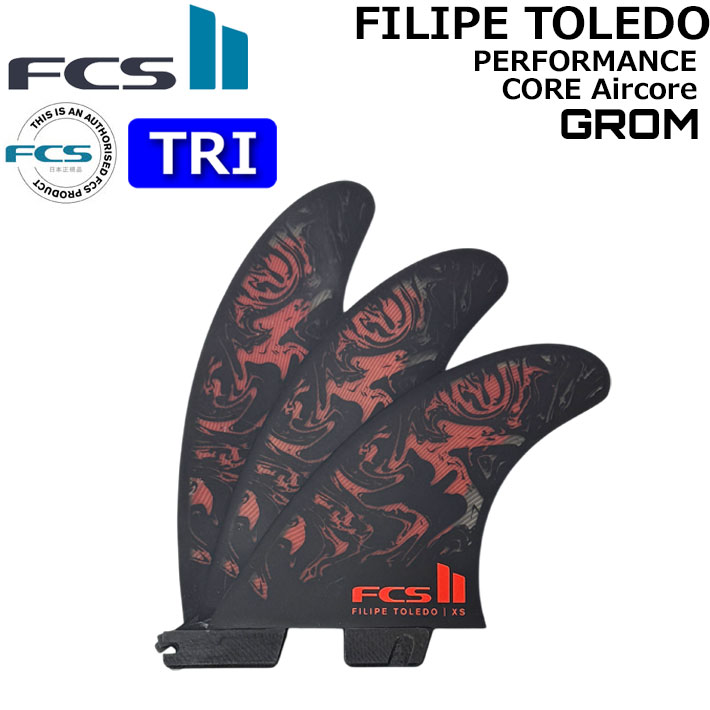 FCS FCS2 FIN エフシーエス2 フィン FT FILIPE TOLEDO BLK RED XS