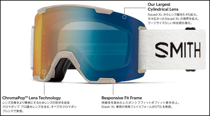 SMITH（スミス） 予約 NEW 26-27 SMITH ゴーグル Stash XL スタッシュ