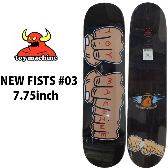 TOY MACHINE（トイマシーン） デッキ スケートボード NEW FISTS COLOR