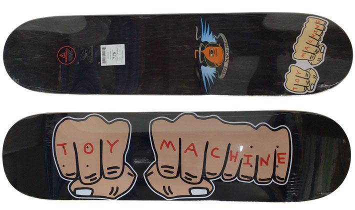 TOY MACHINE（トイマシーン） デッキ スケートボード NEW FISTS COLOR