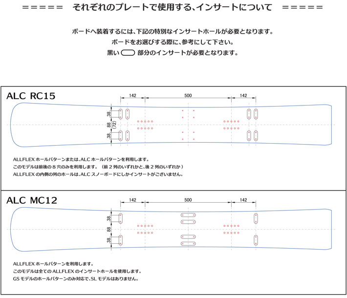 ALC エーエルシー プレート RC15G アルペン ボード パーツ 送料無料