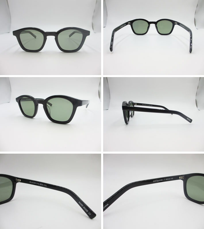 BLACK FLYS ブラックフライ サングラス [BF-1247-08] FLY BARDEM フライ バーデン [BLACK／LIGHT  GREEN POLARIZED] 偏光レンズ 偏光 ジャパンフィット