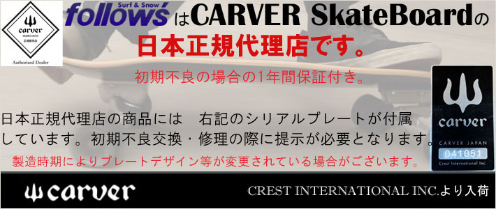 決算SALE] CARVER カーバー スケートボード 29インチ LOST ロスト