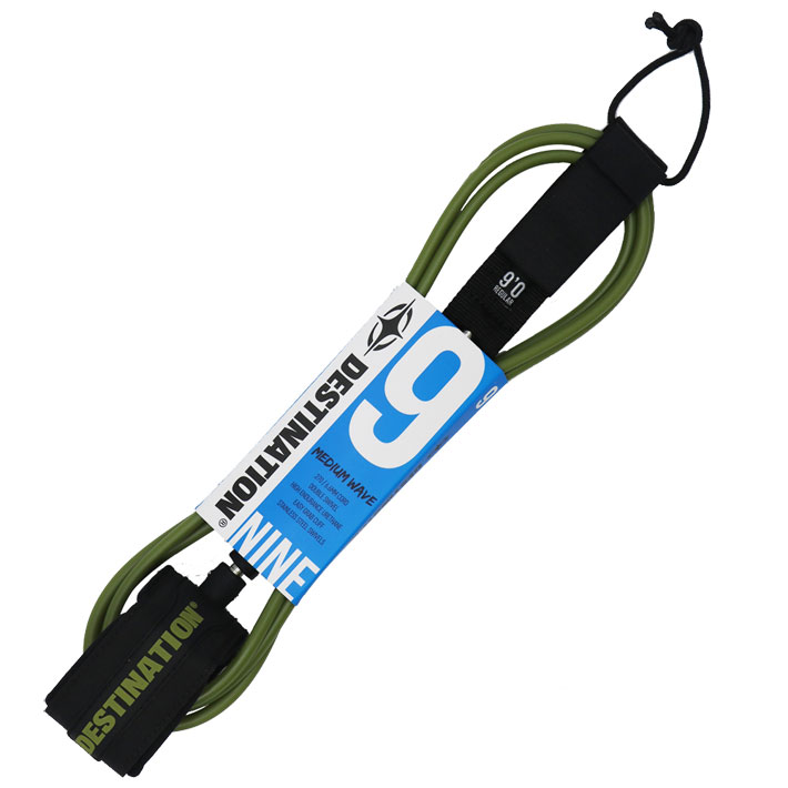 DESTINATION リーシュコード 9ft DOUBLE SWEIVEL LEASH MATT MEDIUM