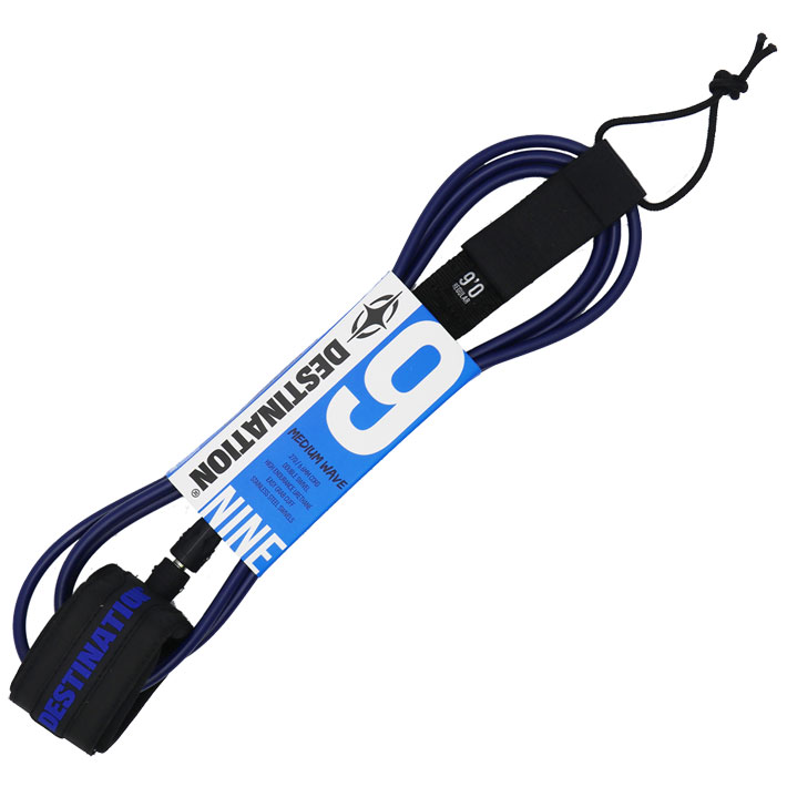 DESTINATION リーシュコード 9ft DOUBLE SWEIVEL LEASH MATT MEDIUM