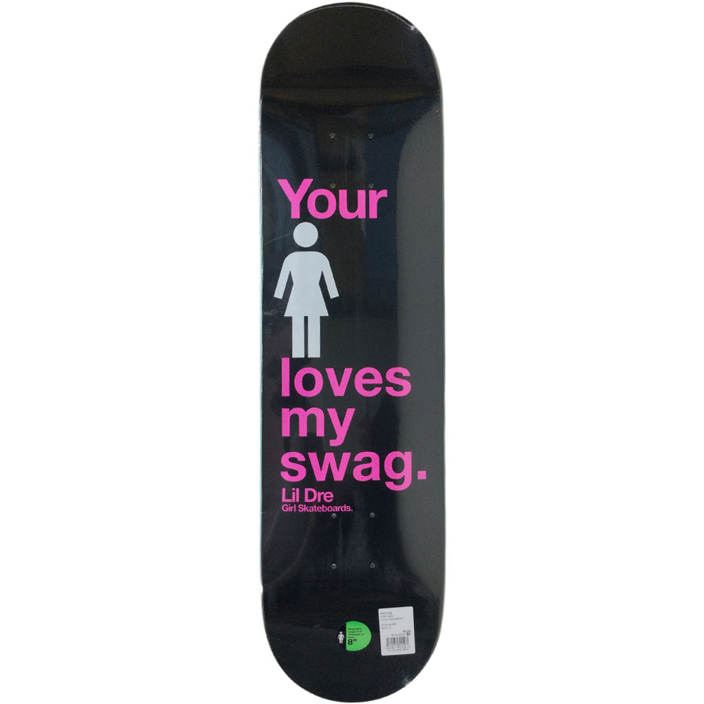 ガール スケートボードデッキ SWAG ONE OFF 8.0inch G18 LIL DRE GIRL