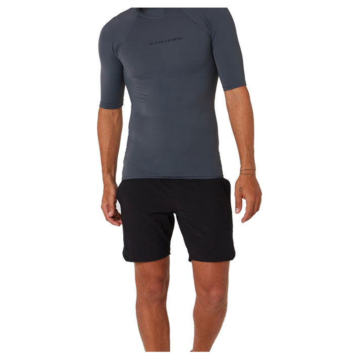 O&E オーシャンアンドアース SPF50+ SCRIPT S/S RASH GUARD ラッシュガード サーフィン ハイネック 半袖 紫外線対策 海 OCEAN&EARTH | OCEAN＆EARTH | 04