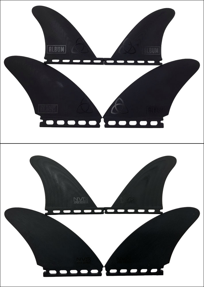 クアッドフィン ショートボード用フィン NVS Fin サーフ フィン ALBUM