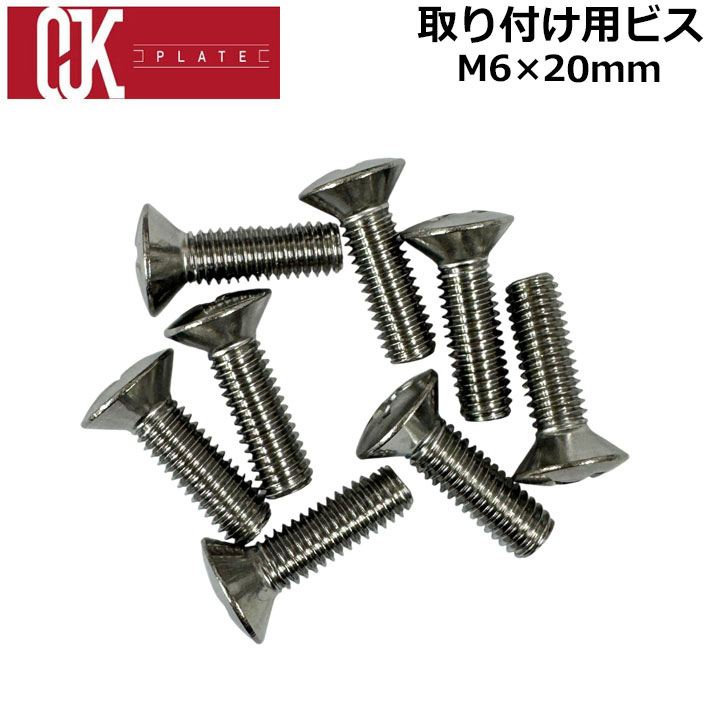 OJKプレート ビス M6 × 20mm MOTION ASSIST PLATE 01 CARVING 04 用