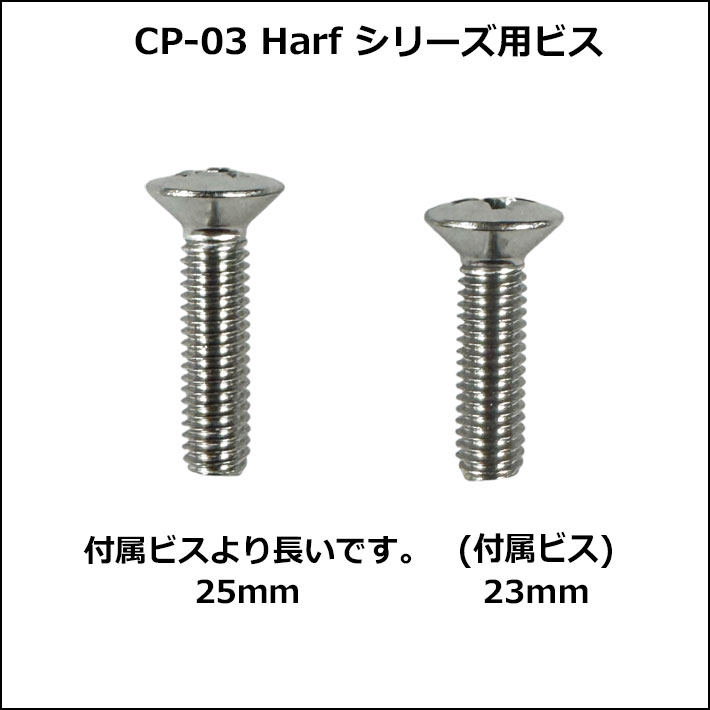 OJKプレート ビス M6 × 25mm CARVING PLATE 03 Harf 用 長め