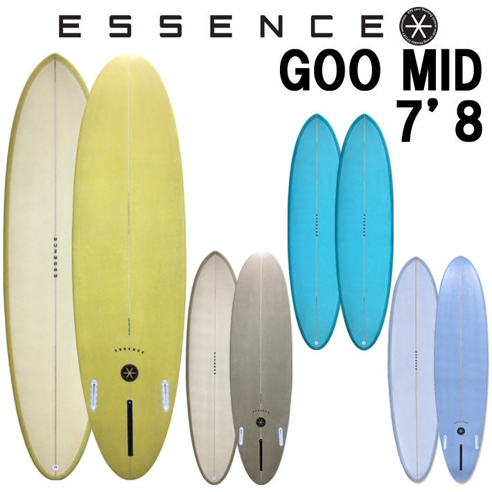 Essenceファンボード トライ7.6f 2026 エッセンス サーフボード グーミッド 7'8 ファンボード 3FIN 海